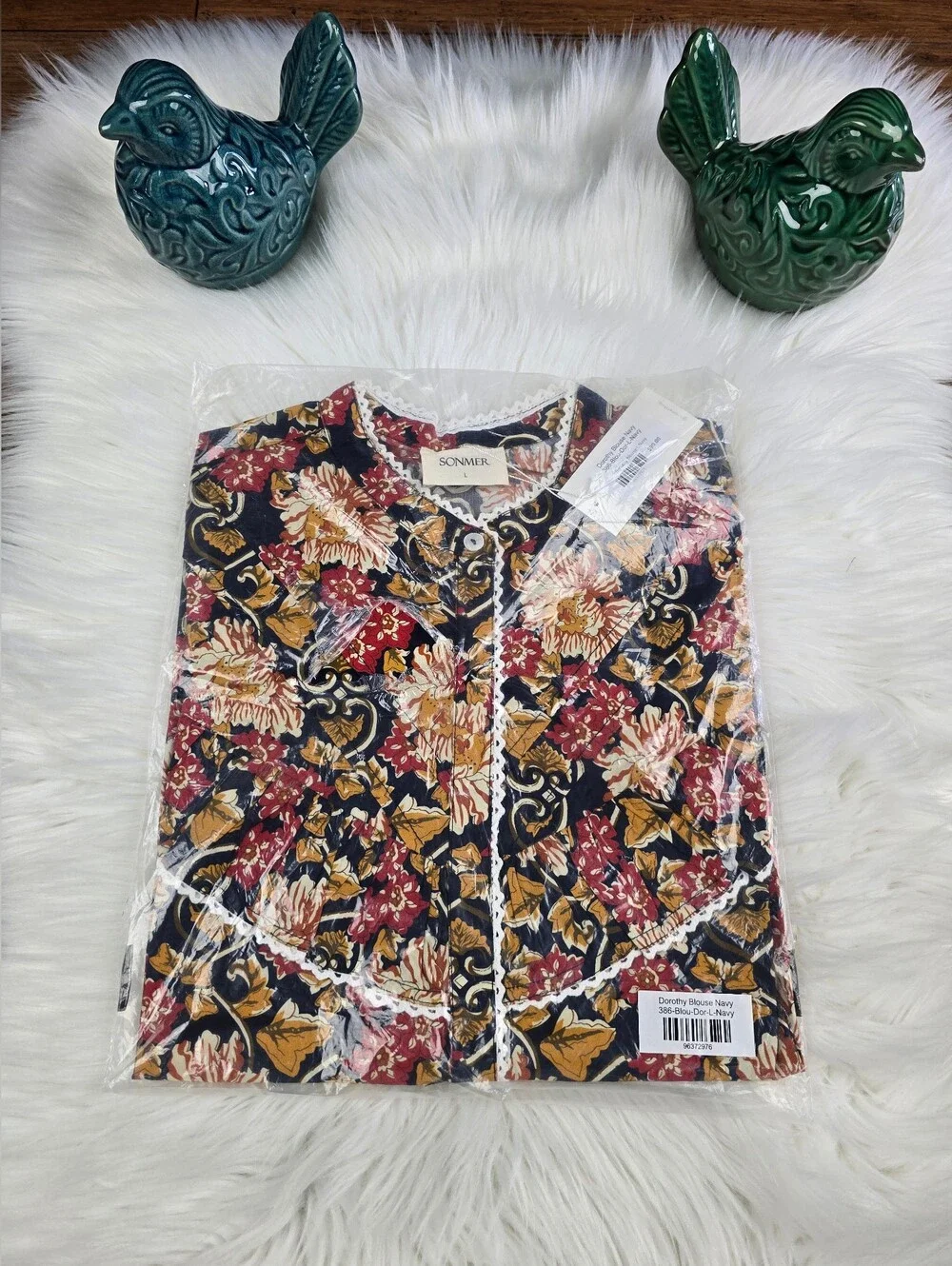 Sonmer Dorthy Blouse Navy Blue Large